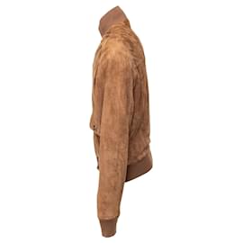 Autre Marque-Oriani Suede Jacket-Brown