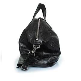Givenchy-Givenchy, Large leather croc embossed nightingale-Black