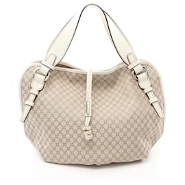 Céline Celine Bittersweet Macadam Handtasche Weiß Beige