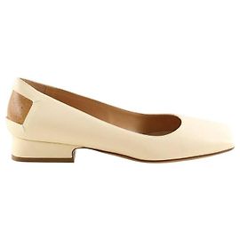 Maison Martin Margiela Bailarinas de couro bege Bege