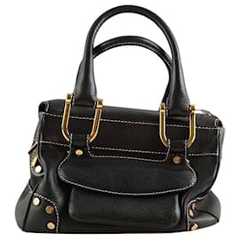 Chopard Black leather handbag Black