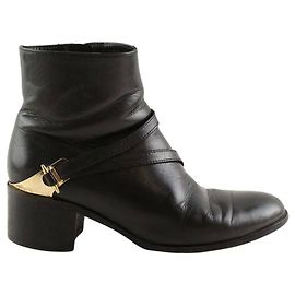Lk Bennett Botas de couro pretas Preto
