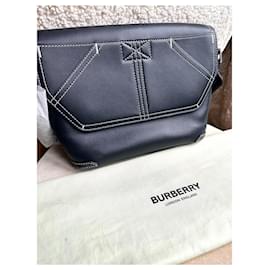Burberry-Burberry Black Messenger Shoulder Bag-Black