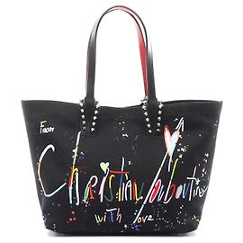 Christian Louboutin Cabata Beach Bag Small Tote Schwarz