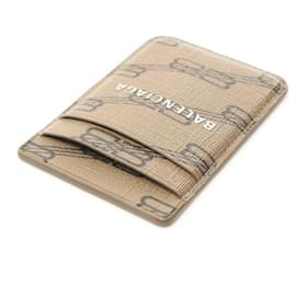Balenciaga-Balenciaga PVC Canvas iPhone Card Case-Brown,Beige