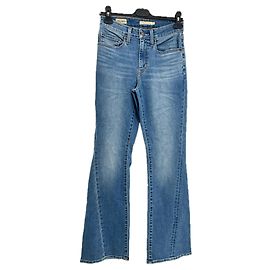 Levi's Blaue Jeans "725 mit hoher Taille Bootcut" Blau