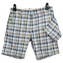 Levi's Karo Bermuda Shorts Blau Baumwolle Größe 32 Blau