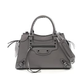 Balenciaga-Balenciaga Neo Classic City Leather Handbag-Grey