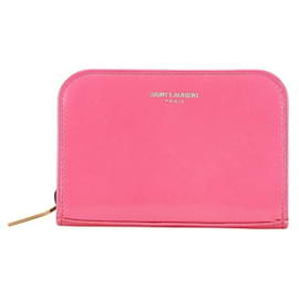 Yves Saint Laurent Saint Laurent 326598 Leather Coin Case Pink