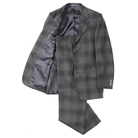 Gucci Wool Suit Set Black Olive green