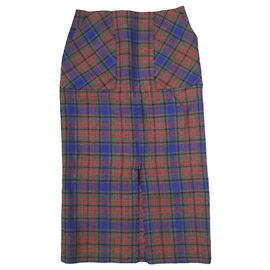 Autre Marque Saia de tweed ASTRAET Marrom Vermelho Azul marinho
