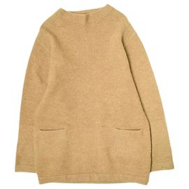 Acne Studios PULLOVER IN LANA MERINO BOLLITA PER DONNE Marrone Cammello