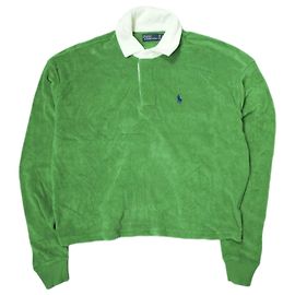 Top de terry recortado Polo Ralph Lauren Verde