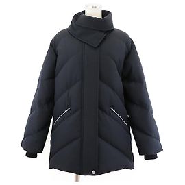 & Other Stories HERMES Quilted Down Jacket, Black, Size 34 Black