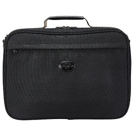 Longchamp Carry On Briefcase Canvas Leather Briefcase Black