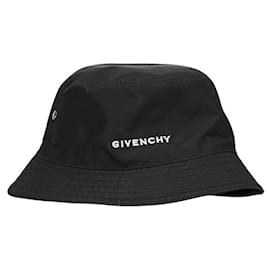 Givenchy-Givenchy Brand Logo Nylon Bucket Hat-Black