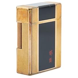 Autre Marque-Dupont Line 1 Lacquer Lighter-Golden