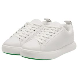 Sneakers in pelle Bottega Veneta Bianco Verde