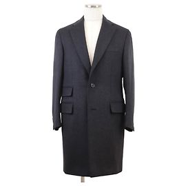 & Other Stories Brioni Wool Silk Cashmere Chester Coat 48R Other Grey