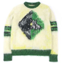 Suéter de mohair e nylon com estampa de animal DIOR S Outro Amarelo