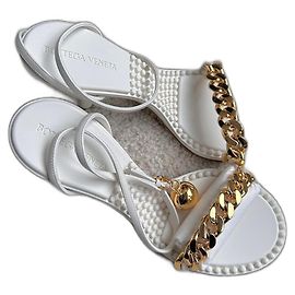 Bottega Veneta Weiße High Heels Weiß
