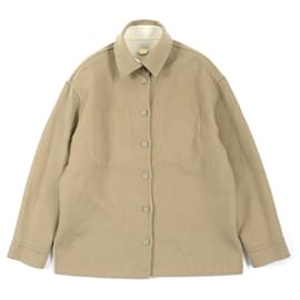 Fendi-Veste réversible en cachemire Fendi beige ivoire-Beige,Écru