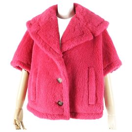 Capa de alpaca Teddy Bear de Max Mara Rosa Otro