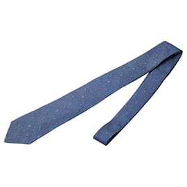 Louis Vuitton-Louis Vuitton Cravate Constellation Monogram Silk Tie-Blue