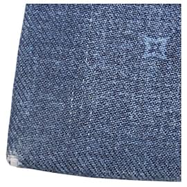 Louis Vuitton-Louis Vuitton Cravate Constellation Monogram Silk Tie-Blue