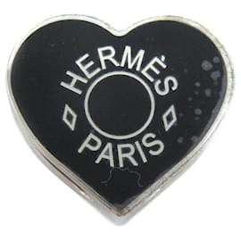 Hermès-Hermès Cool Heart Twillyring Écharpe Anneau-Noir,Argenté
