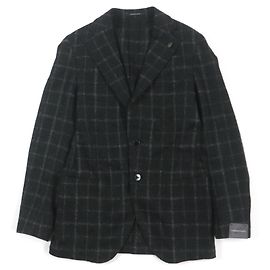 & Other Stories Gabriele Pasini Alpaca Wool Check Jacket Black