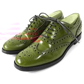 Church's-Church's Burwood Oxford Brogues Leather Shoes-Brown