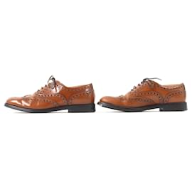 Church's-Church's Burwood Oxford Brogues Leather Shoes-Brown