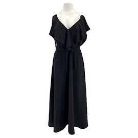 Laurence Bras Ärmelloses Maxikleid Schwarz Schwarz