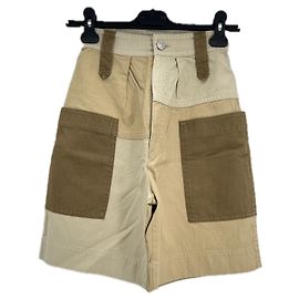 Bermuda Isabel Marant Etoile bege de algodão Bege