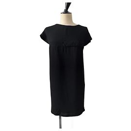 Red Valentino Kleid Schwarz Viscose Schwarz