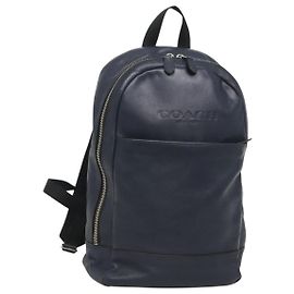 Coach Rucksack aus Leder Navy Silber authentisch kk504 Silber Marineblau