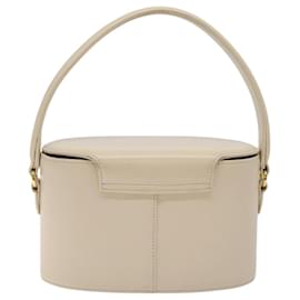 Givenchy-GIVENCHY Hand Bag Leather Beige Gold Auth am8641-Beige,Golden