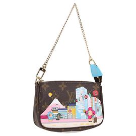 LOUIS VUITTON Monogram Vivienne Mini Pochette Accessoires M81637 LV Auth ac3839M Monogram