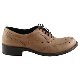Bottega Veneta Chaussures à lacets en cuir marron Marron