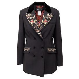 Etro Embroidered Blazer Black
