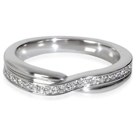 Harry Winston Platinum Diamond Tryst Single Row Pave Diamond Band Other