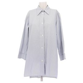 Céline Abito camicia a righe Blu