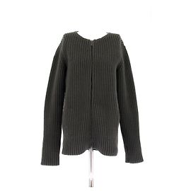 Lanvin Wollcardigan in Khaki mit Reißverschluss Khaki