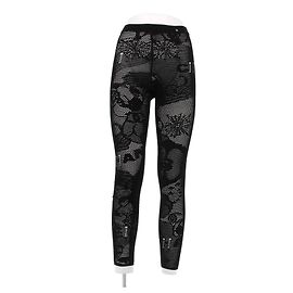 Chanel Legging de rede em preto Preto