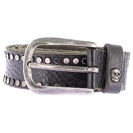 Zadig & Voltaire Nietenledergürtel Schwarz