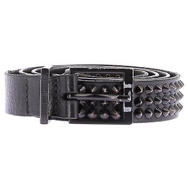 Zadig & Voltaire Cinto de couro com tachas Preto