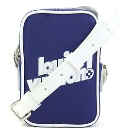Bolsa de Ombro Louis Vuitton Branco Azul