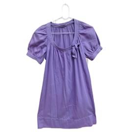 Robe Sandro en coton violet Violet