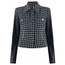 Chanel 13K$ Paris / Cosmopolite Black Tweed Jacket 40 FR Black